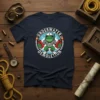 Underwater Demolition t-shirt with a cartoon frog sailor holding dynamite sticks and wearing flippers