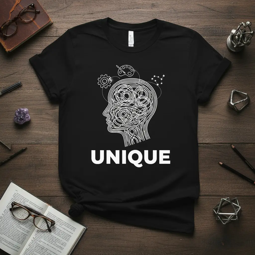 Unique Mind T-Shirt Creative Artistic Expression Gift