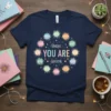 Unique YOU ARE GRATEFUL text design featuring eye-catching typography on quality t-shirt