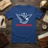 United Mail T-Shirt with white eagle graphic and red text, designed for postal workers and mail carriers