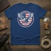 United States Of America Est 1776 patriotic t-shirt with eagle and American flag design