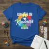 United In Kindness #UnityDay t-shirt design featuring a colorful puzzle circle and white text