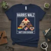 Unity Over Division Harris Walz t-shirt featuring diverse symbols and campaign names