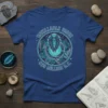 Unkillable Since 530 Million B.C. text encircling a detailed trilobite graphic on a blue t-shirt
