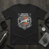 Unleash Your Potential Train Endure Conquer T-Shirt with a leaping tiger graphic and shield emblem