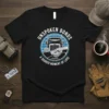 Trucker t-shirt design featuring text "UNSPOKEN BONDS A SHARED MOMENT OF LOVE" and a graphic of a handshake in front