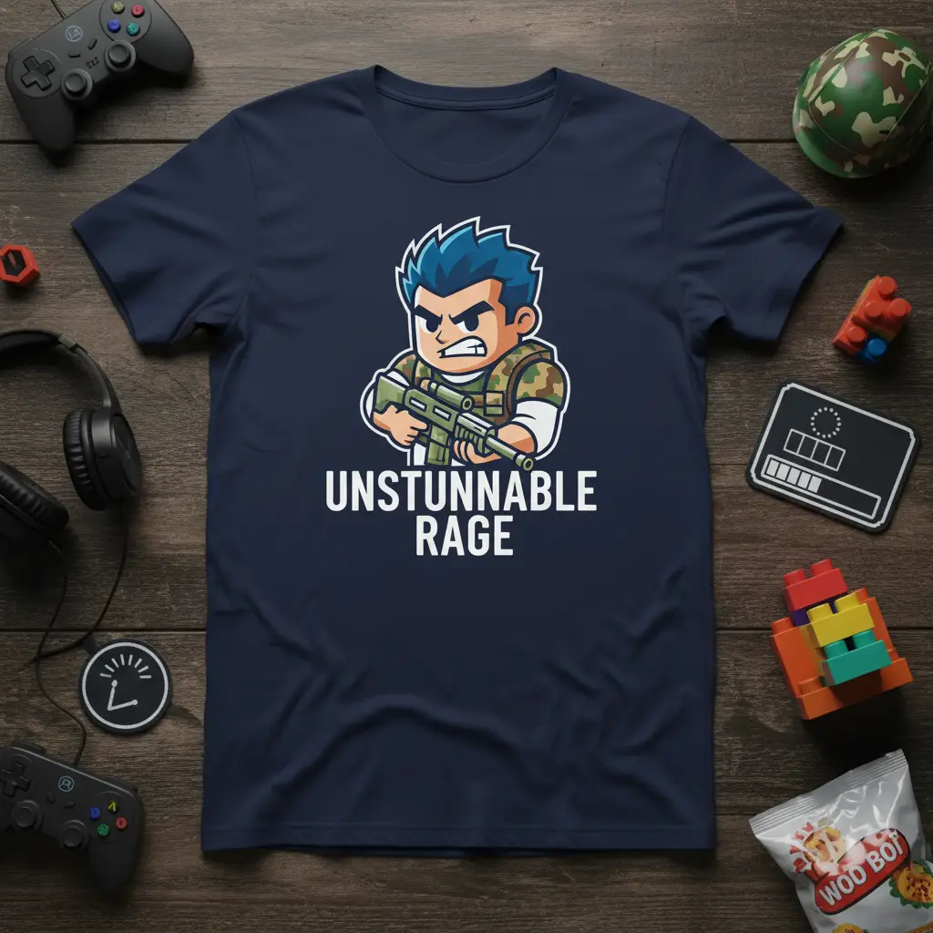 Unstunnable Rage Gaming T-Shirt for Gamers