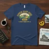 Upper East Side 10028 New York City T-Shirt featuring vintage-style oval graphic with building and yellow taxi