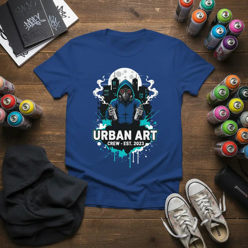 Urban Art Crew Est 2023 Graffiti T-Shirt Street Style Gift