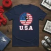 USA Aerialist eye-catching graphic design printed on comfortable cotton t-shirt