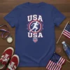 USA Running T-Shirt creative graphic design printed on comfortable cotton t-shirt