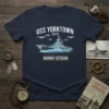 USS Yorktown Midway Veteran creative graphic design printed on comfortable cotton t-shirt