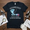 VACUUMOLOGIST THE ART & text design featuring unique typography on quality t-shirt