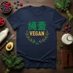 純素 VEGAN stylish graphic design printed on comfortable cotton t-shirt