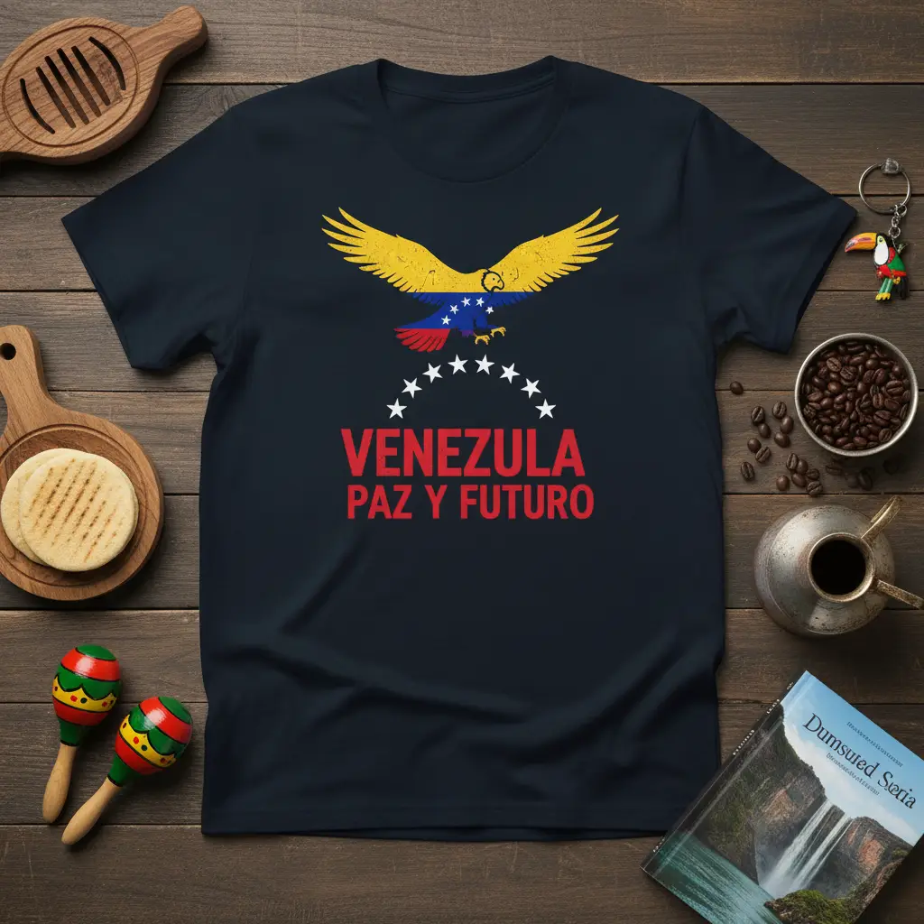 Venezuela Paz Y Futuro Eagle Flag T-Shirt Patriotic Gift