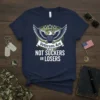 Veterans Are NOT SUCKERS OR LOSERS t-shirt design with eagle graphic and patriotic stars