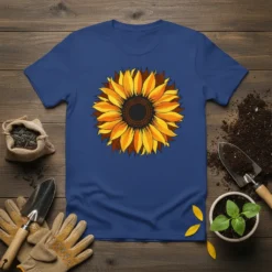 Sunflower Graphic T-Shirt stylish graphic design printed on comfortable cotton t-shirt