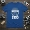 Vintage 1995 Movie Camera eye-catching graphic design printed on comfortable cotton t-shirt