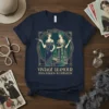 Vintage Glamour 1920s Fashion Illustration T-Shirt featuring two women in art deco attire