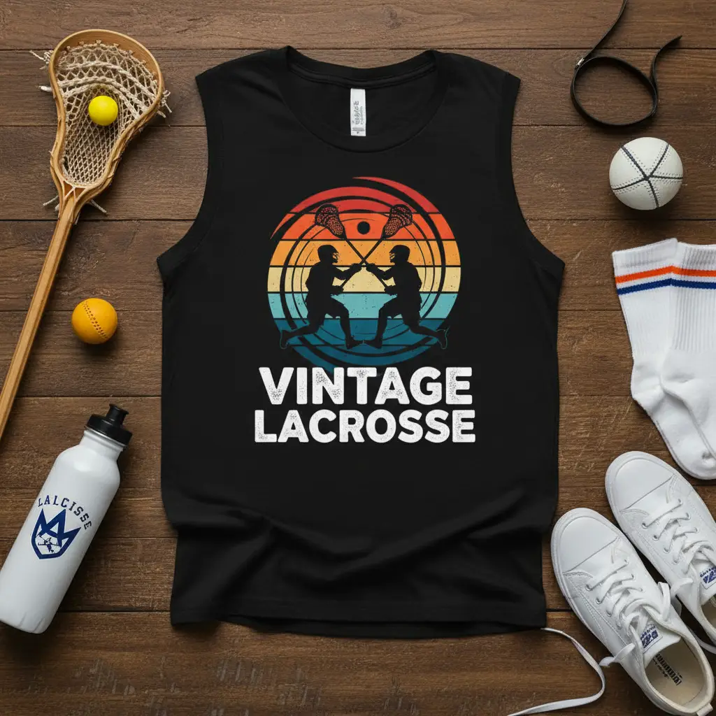 Vintage Lacrosse T-Shirt Retro Sports Fan Gift