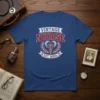 Vintage Nurse Est. 1800s T-Shirt design with caduceus symbol and laurel wreath