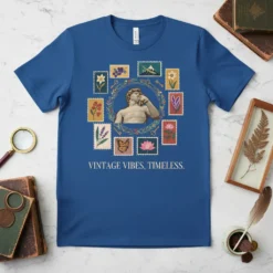 VINTAGE VIBES TIMELESS creative graphic design printed on comfortable cotton t-shirt