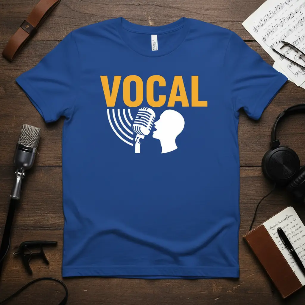 Vocal Microphone Singer T-Shirt Music Lover Gift