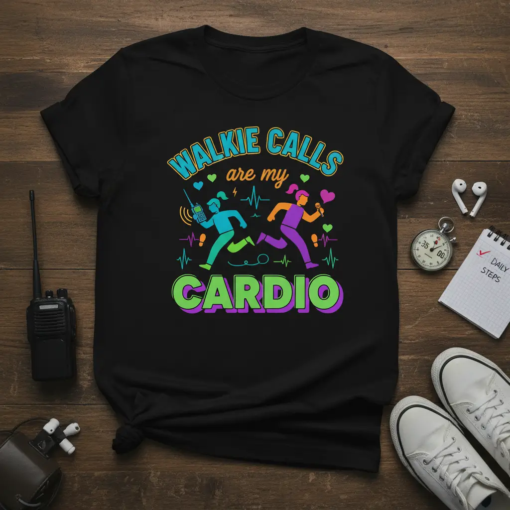 Walkie Calls Are My Cardio T-Shirt Funny Fitness Gift