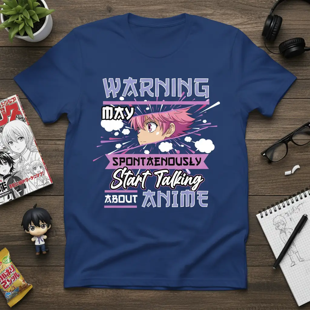 Warning May Spontaneously Start Talking About Anime T-Shirt