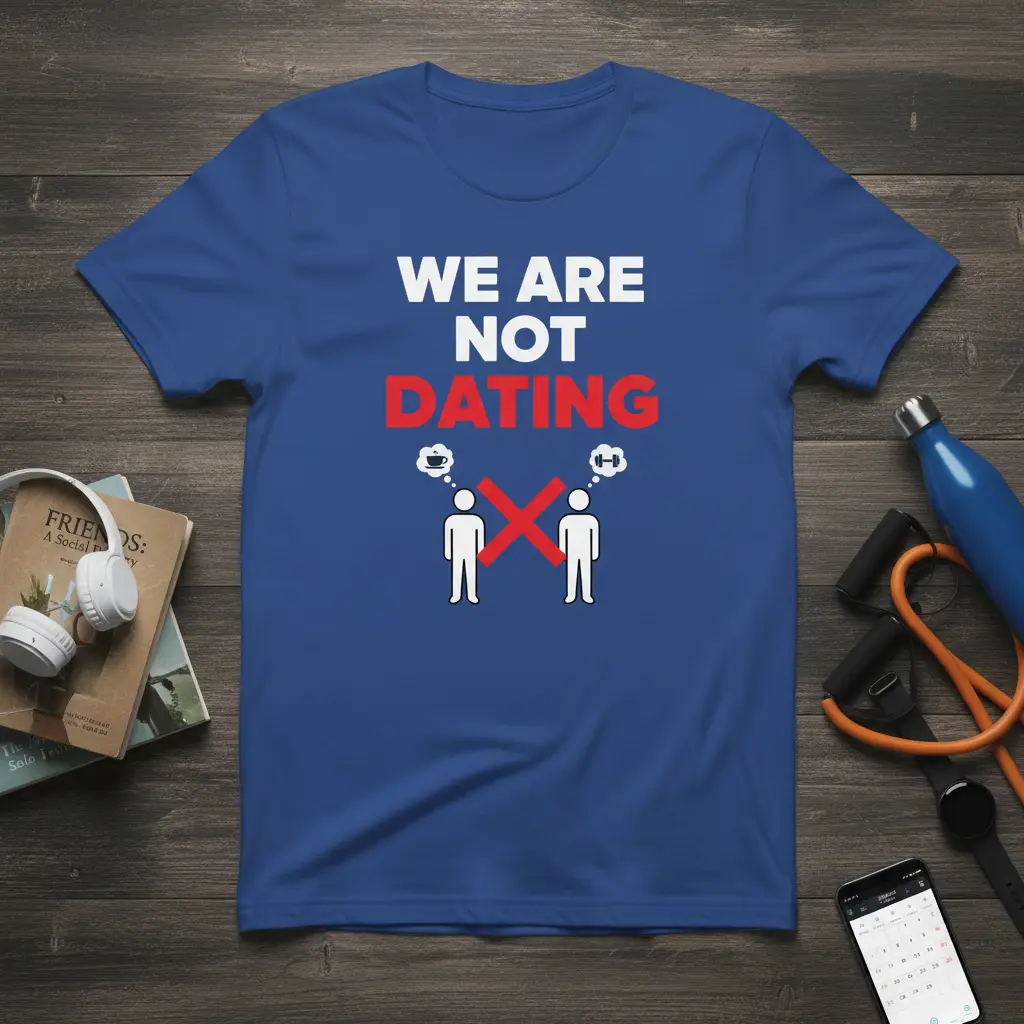 We Are Not Dating T-Shirt Funny Friendship Gift Idea