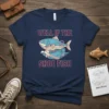 T-shirt featuring the text "Well If The Shoe Fish" with a cartoon fish wearing sneakers
