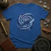 Whale Shark Galaxy detailed graphic design printed on comfortable cotton t-shirt
