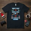 Ugly Christmas sweater style design with text "What A Save What A Save Chat Disabled For 4 Seconds" and soccer