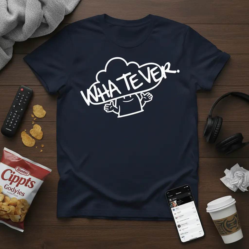 Whatever. Sarcastic Quote T-Shirt Funny Attitude Gift