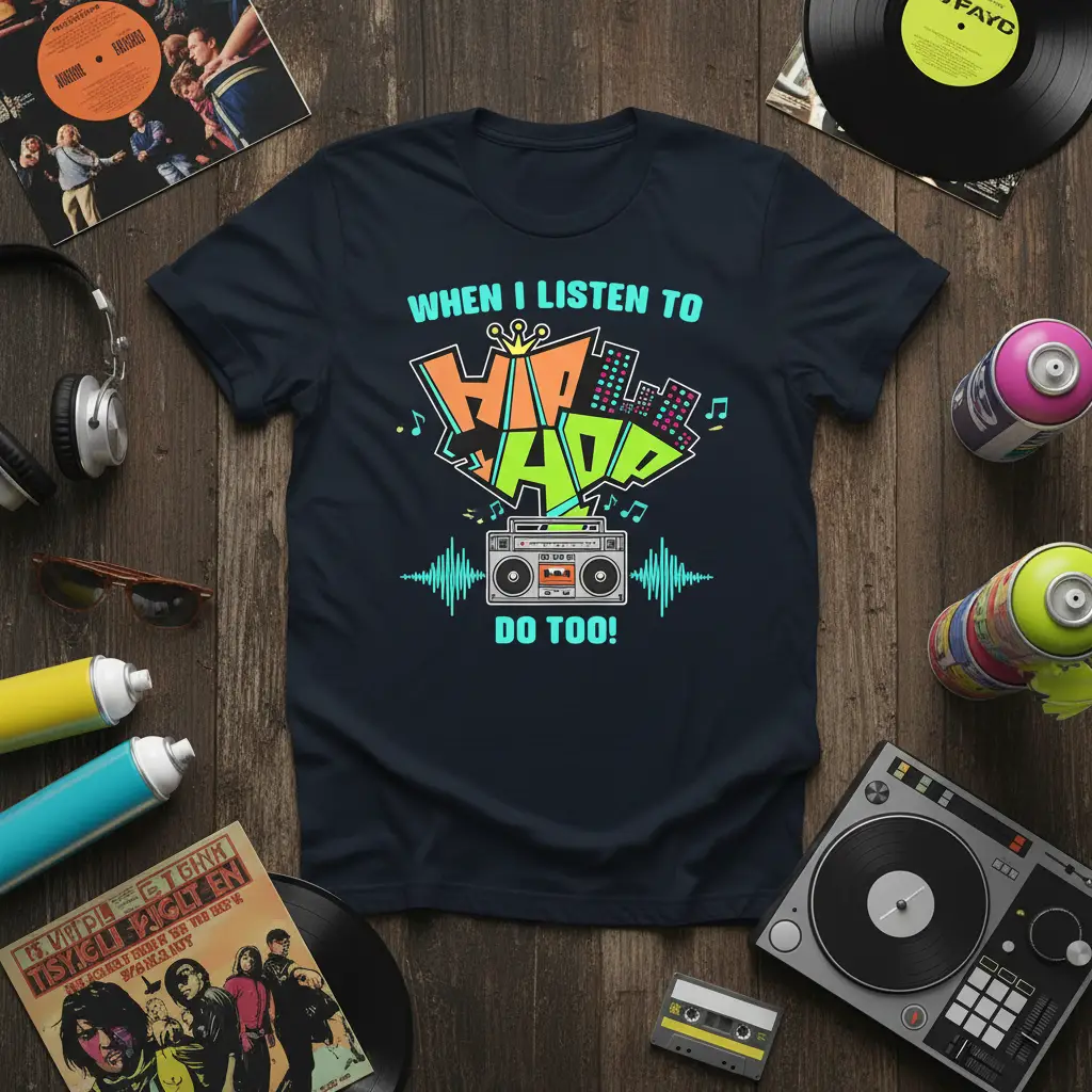 When I Listen to Hip Hop Do Too! T-Shirt Music Lover Gift