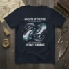 Whisper of the Tide The Journey Within Ocean's Embrace t-shirt with whale and fish design