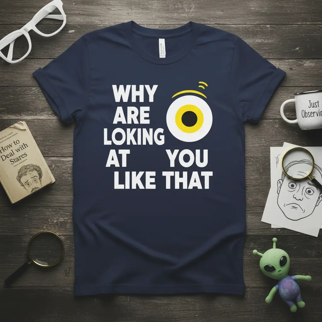Why Are Looking at You Like That Funny Quote T-Shirt