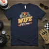 WIFE Pit Crew t-shirt design featuring checkered flags, wrenches, and flames