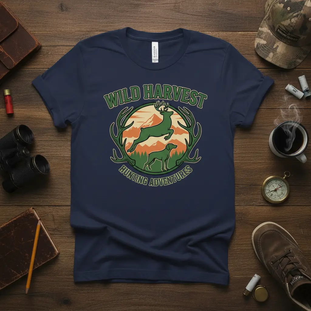 Wild Harvest Hunting Adventures Deer Hunter T-Shirt