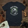 Wild Spirit Tracks Through the Wild t-shirt design featuring a roaring bear in a circle with claw marks