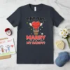 Will You Marry My Daddy? proposal t-shirt with hot air balloon design and cute couple graphic