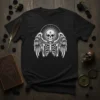 Winged Skeleton Graphic stylish graphic design printed on comfortable cotton t-shirt