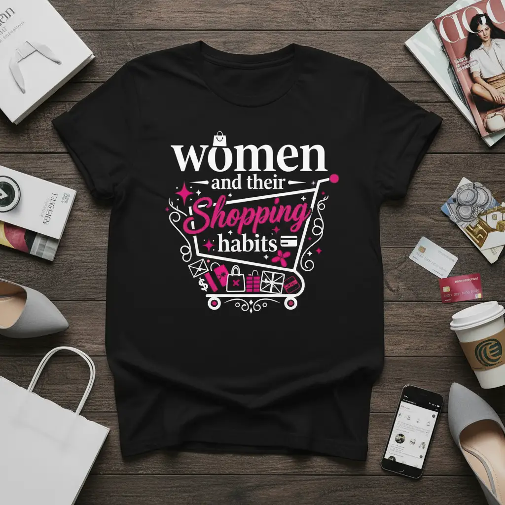 Women and Their Shopping Habits Funny Tee