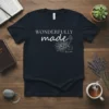 Wonderfully Made Psalm 139:14 unique graphic design printed on comfortable cotton t-shirt