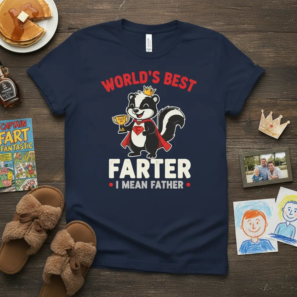 World’s Best Farter I Mean Father Skunk T-Shirt