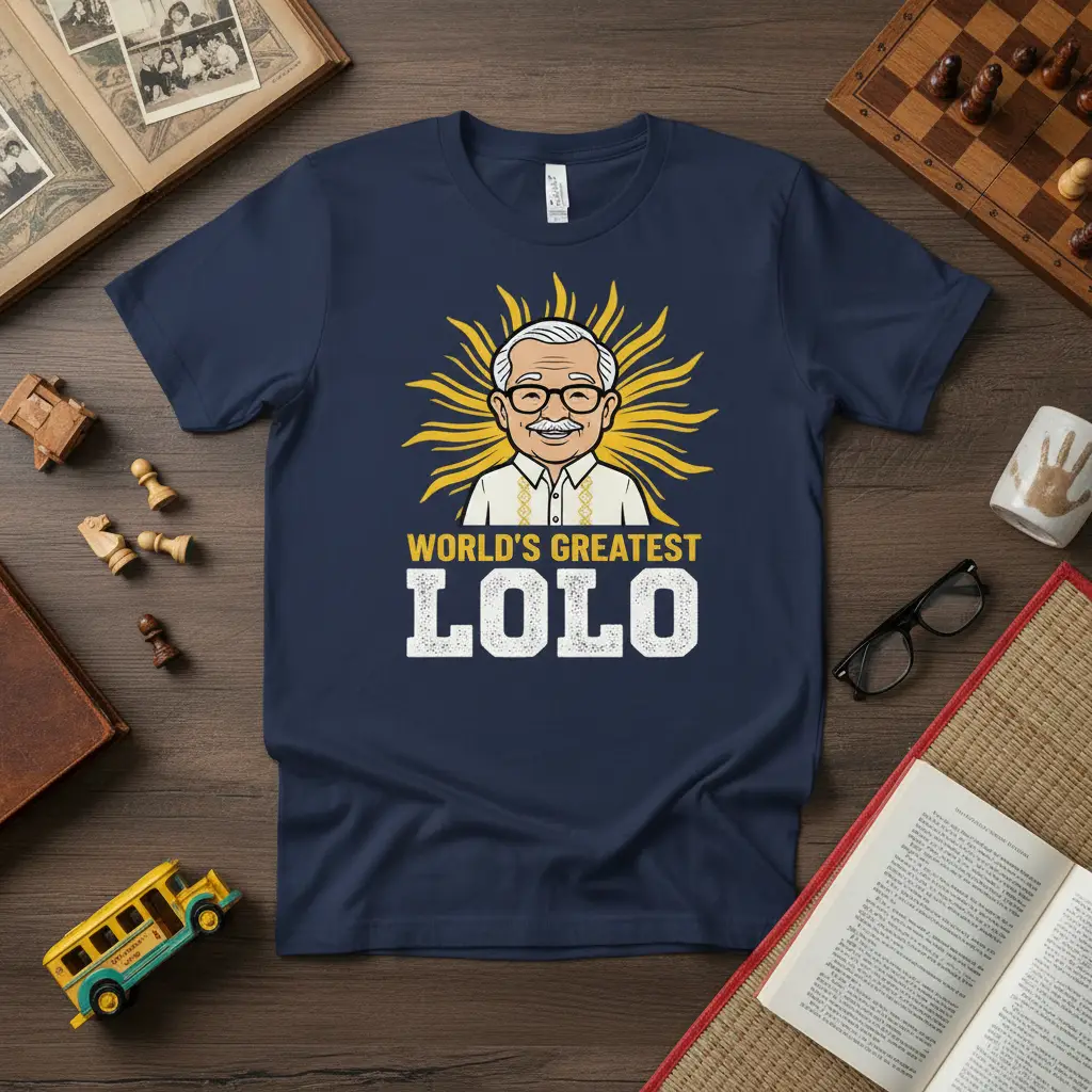 World’s Greatest Lolo T-Shirt Best Filipino Grandpa Gift