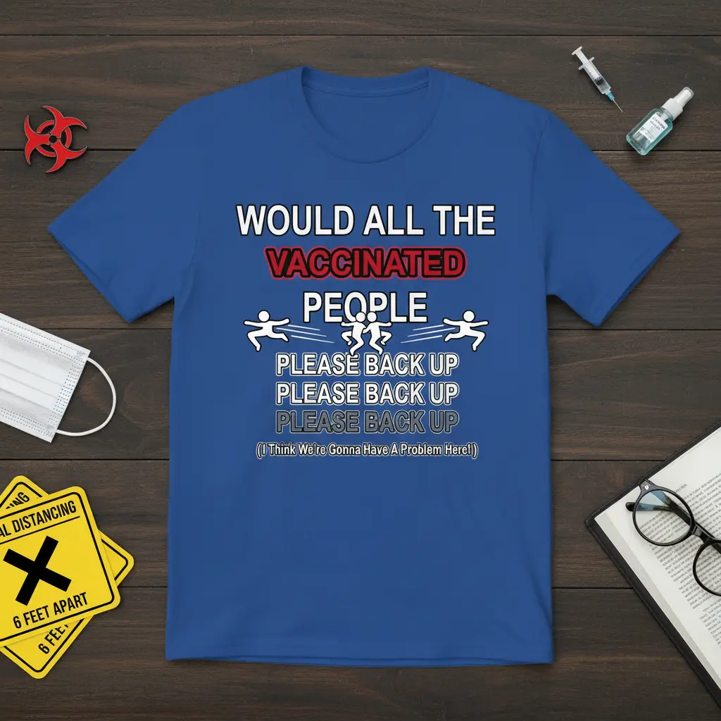 Would All the Vaccinated People Please Back Up T-Shirt