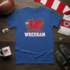 Wrexham AFC Dragon Football T-Shirt detailed graphic design printed on comfortable cotton t-shirt
