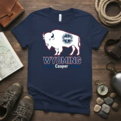 Wyoming Casper T-Shirt stylish graphic design printed on comfortable cotton t-shirt