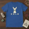 Xolo Dog Breed graphic tee featuring a headshot of a Mexican Hairless dog and the text "XOLO" below